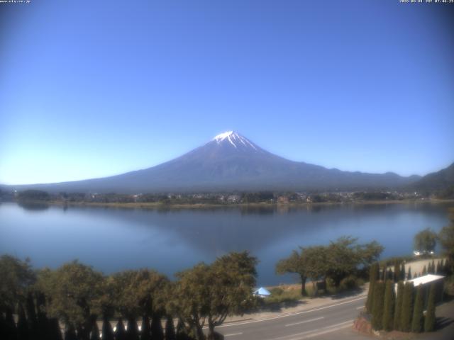 河口湖からの富士山