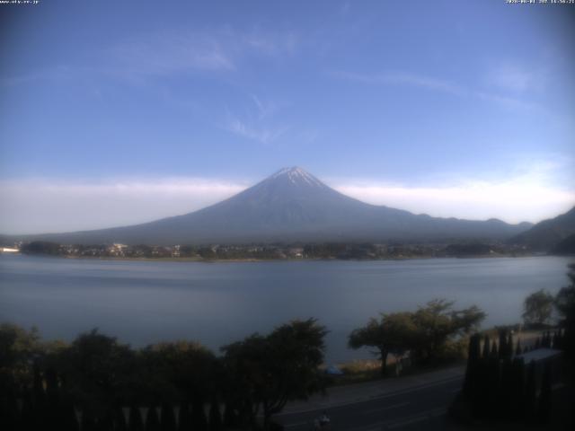 河口湖からの富士山