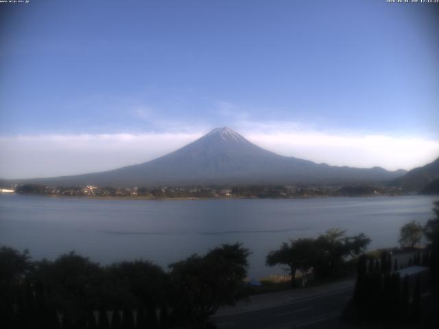 河口湖からの富士山