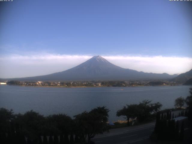 河口湖からの富士山