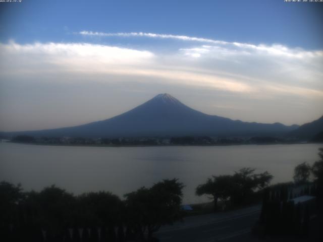 河口湖からの富士山