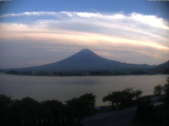 河口湖からの富士山