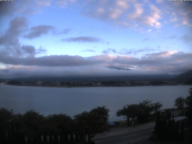 河口湖からの富士山