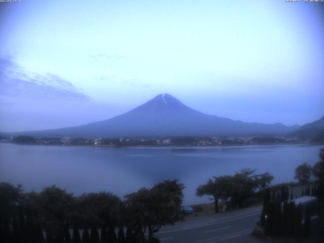 河口湖からの富士山