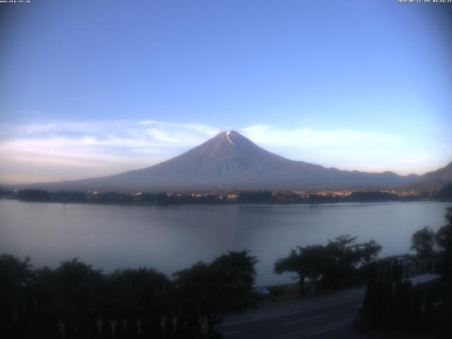 河口湖からの富士山