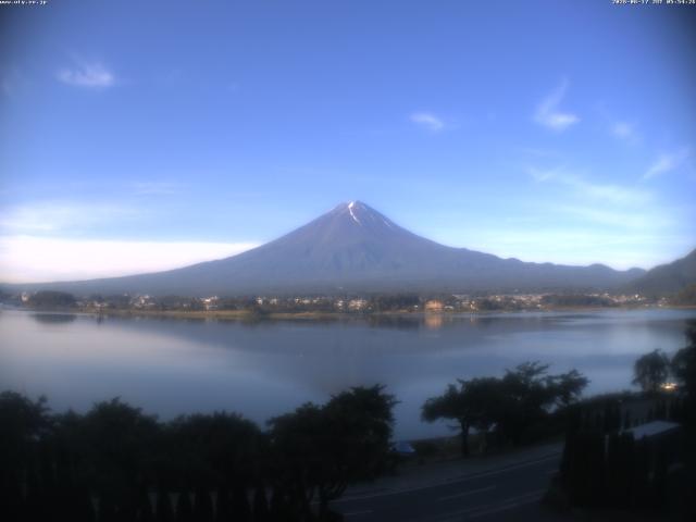 河口湖からの富士山