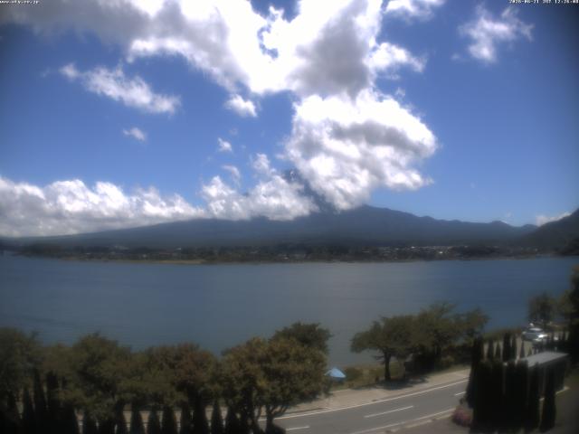 河口湖からの富士山