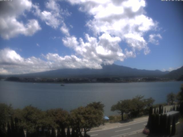 河口湖からの富士山