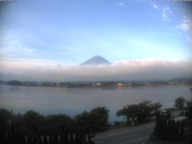 河口湖からの富士山
