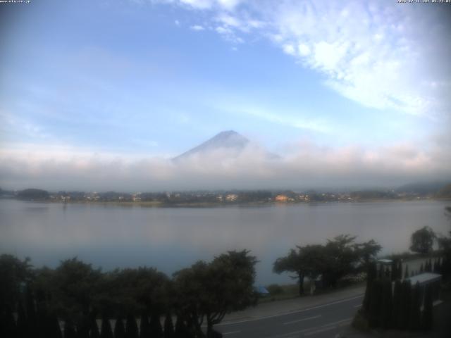 河口湖からの富士山