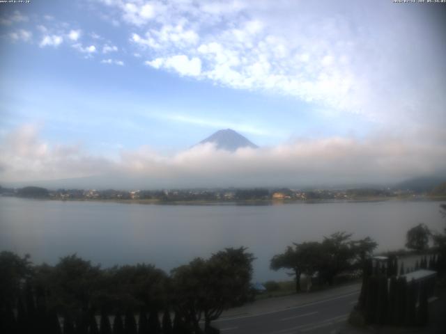 河口湖からの富士山