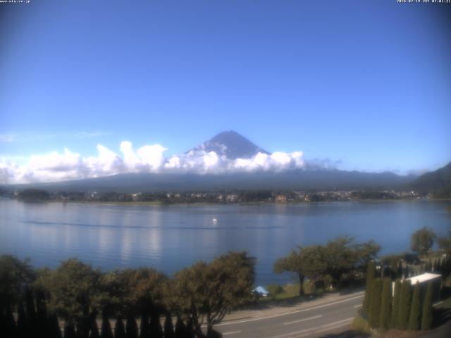 河口湖からの富士山