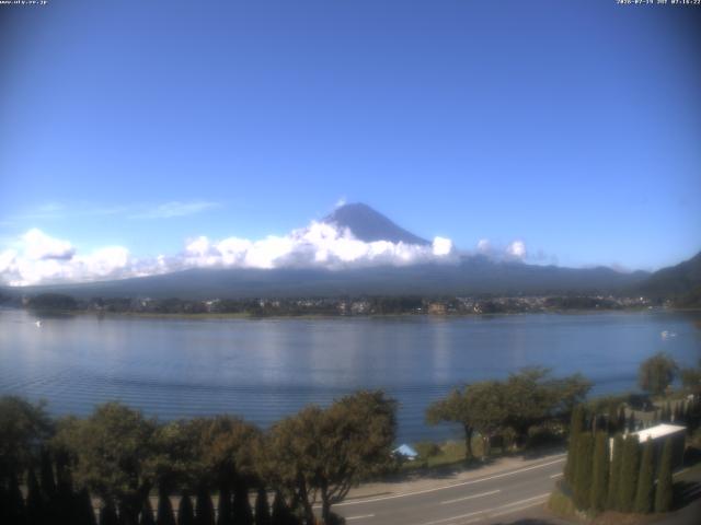 河口湖からの富士山