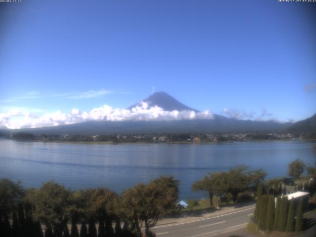河口湖からの富士山