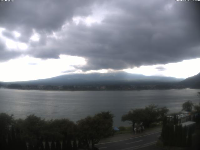 河口湖からの富士山