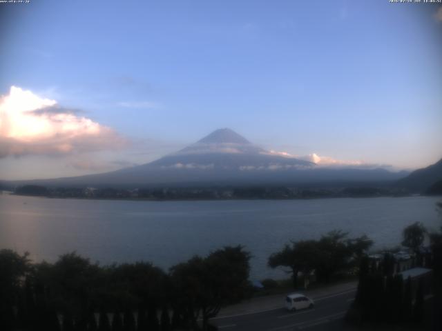 河口湖からの富士山