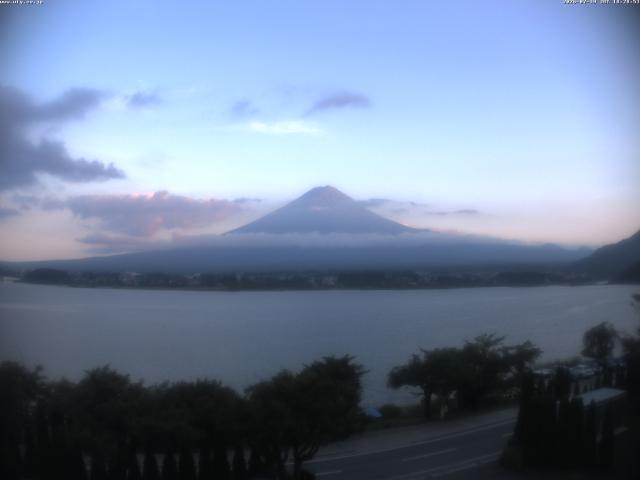 河口湖からの富士山