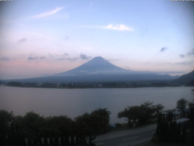 河口湖からの富士山