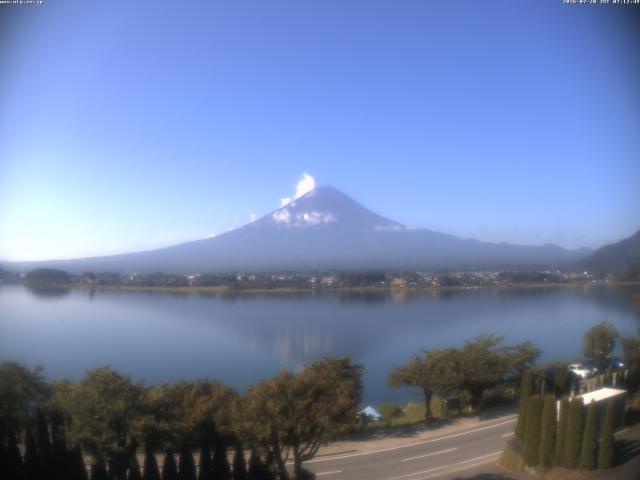 河口湖からの富士山