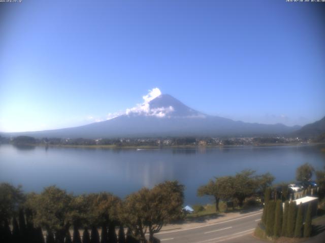 河口湖からの富士山