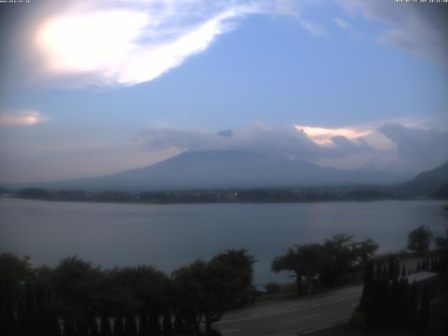 河口湖からの富士山
