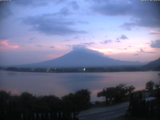河口湖からの富士山