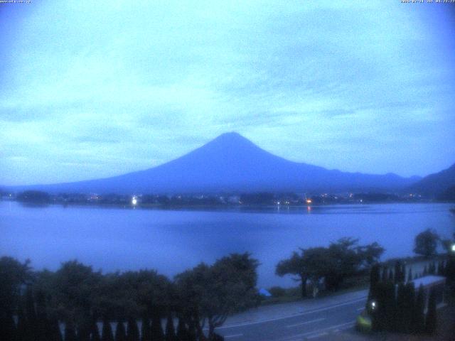 河口湖からの富士山