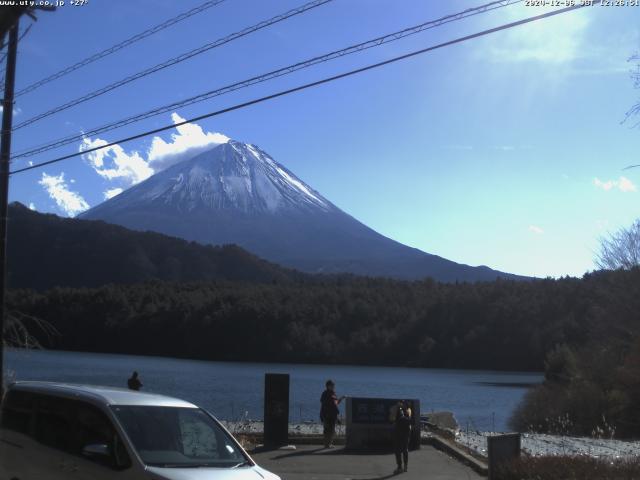 西湖からの富士山