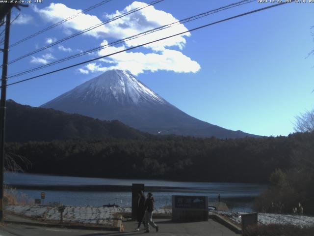 西湖からの富士山