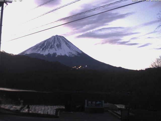 西湖からの富士山