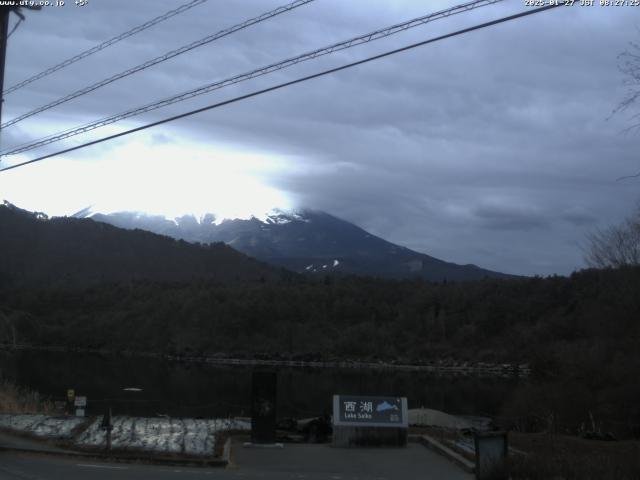 西湖からの富士山
