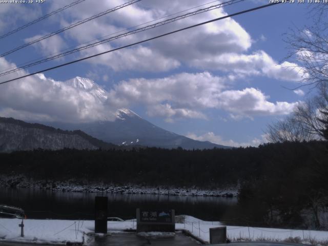 西湖からの富士山