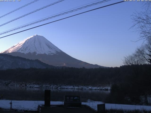 西湖からの富士山