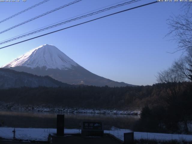 西湖からの富士山