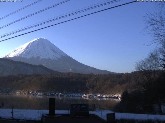 西湖からの富士山