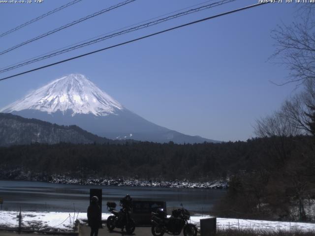 西湖からの富士山