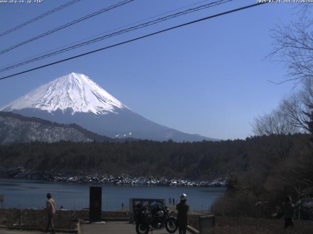 西湖からの富士山