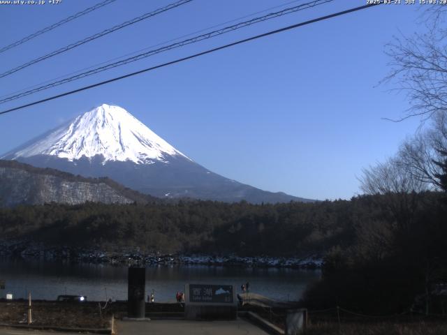西湖からの富士山