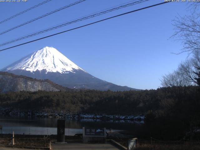 西湖からの富士山