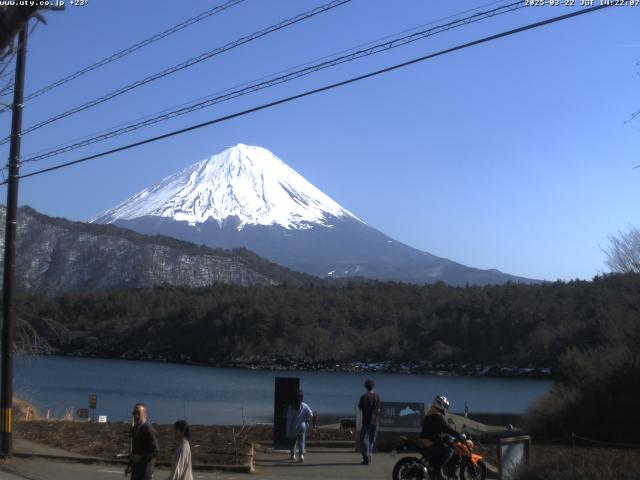 西湖からの富士山