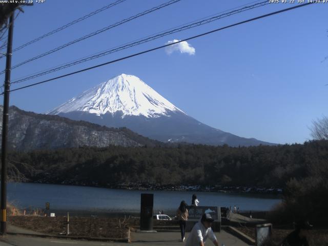 西湖からの富士山
