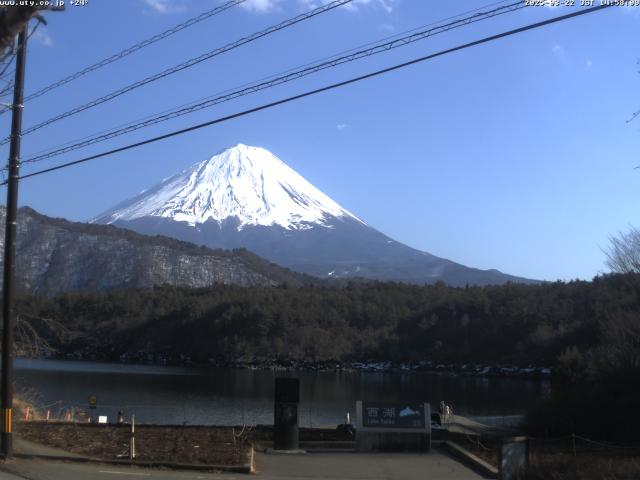 西湖からの富士山