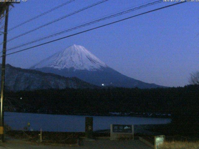 西湖からの富士山