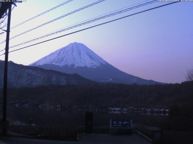 西湖からの富士山