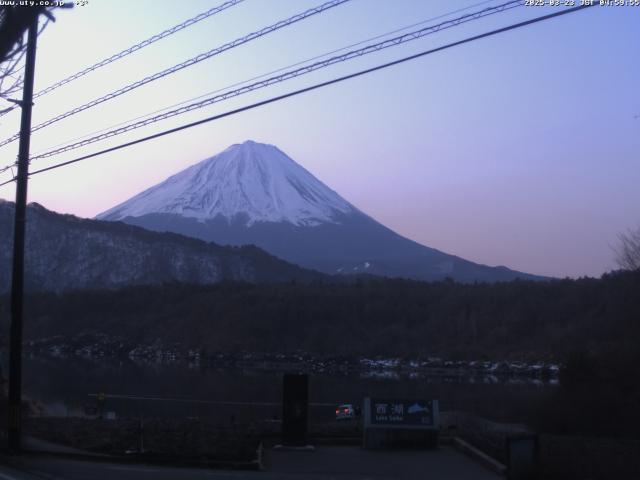 西湖からの富士山