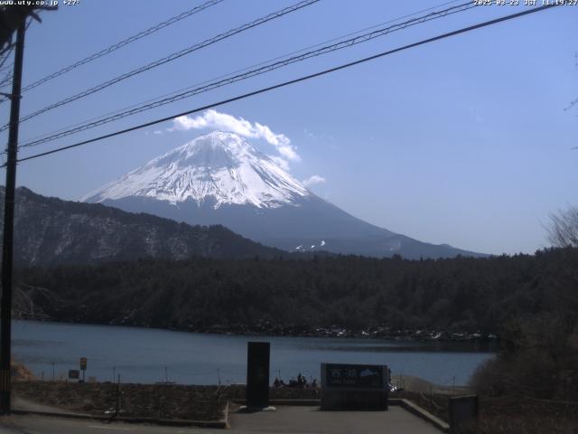西湖からの富士山