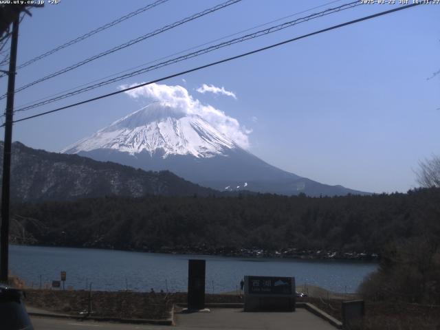 西湖からの富士山