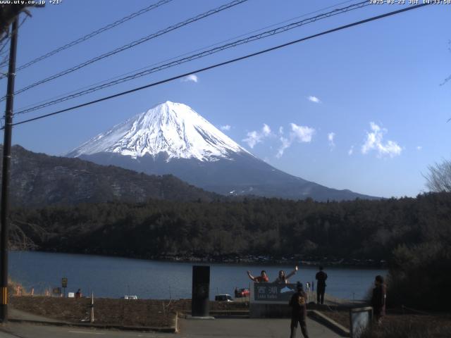 西湖からの富士山