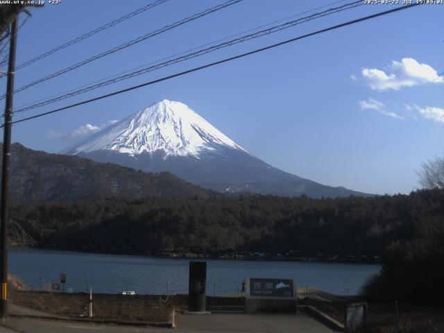 西湖からの富士山