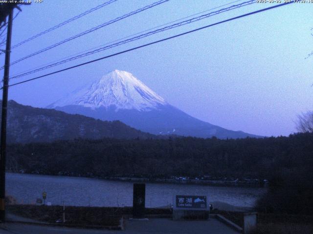 西湖からの富士山